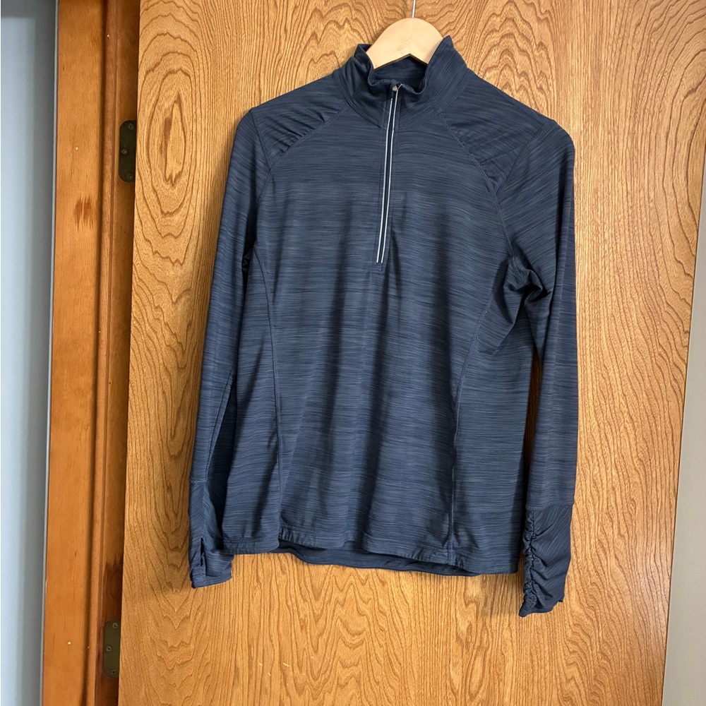 🏓 Kirkland 3/4 Quarter Zip Long Sleeve Activewear Top - Size Large